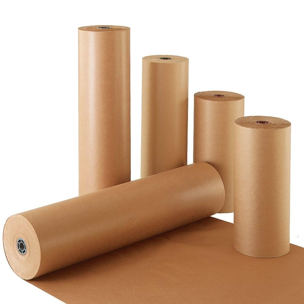 18" wide x 900' long 40 lb Rolled Brown Kraft Paper Shipping Void Crafting Fill 